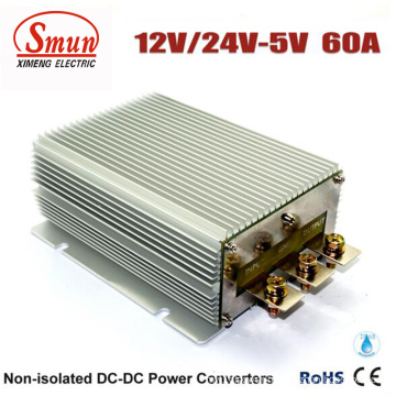 12V/24VDC to 5VDC 60A Car DC Converter Power Supply